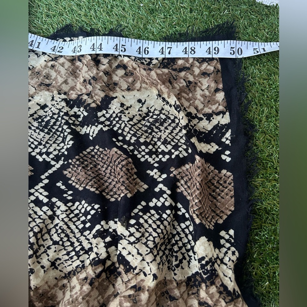 Coach Python Oversized Square Scarf Khaki,Black D… - image 8